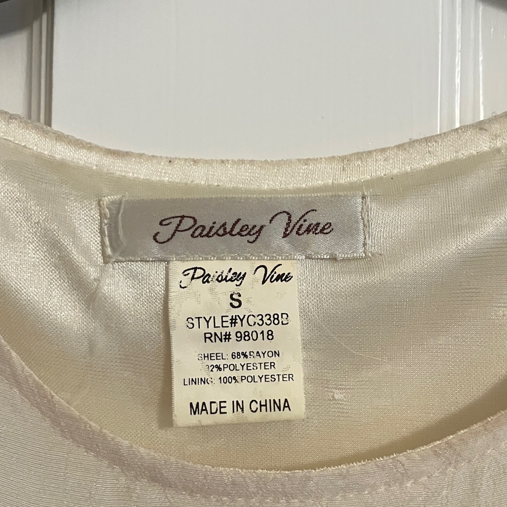 Elegant Cream Ruffle Tunic - Picture 2 of 4